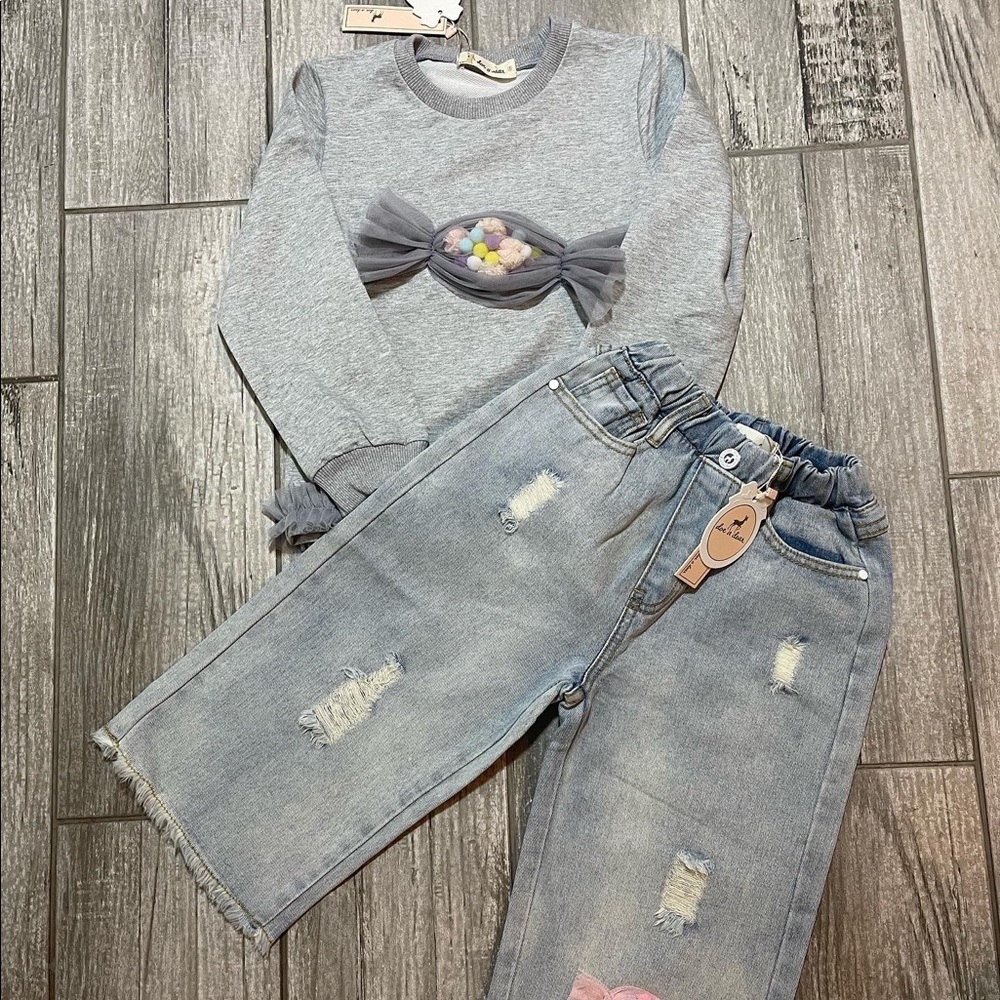 “DOE A DEAR” : matching girls kids set